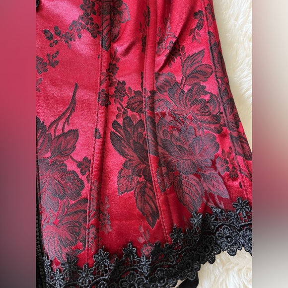 Tapestry & Venice Trim Corset & Matching G-String! - Picture 6 of 8